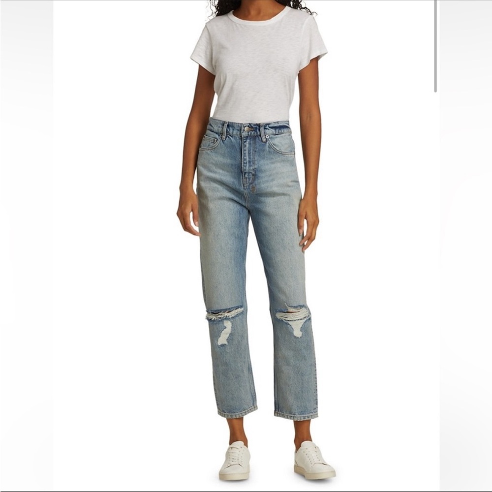 Ksubi Chlo Wasted Trashed High-Rise Distressed Jeans
